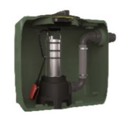 Pozo de bombeo de agua con depósito 110 litros y bomba Fekabox 110 1 CV Rikutec